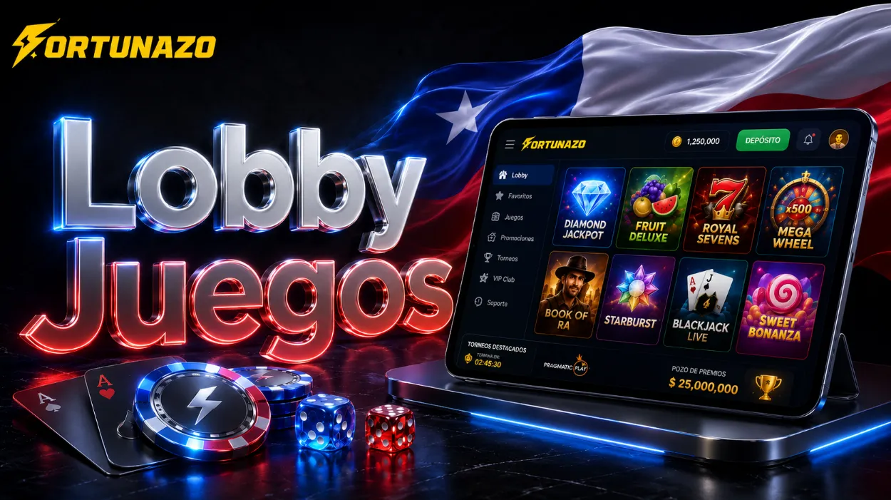 Lobby de juegos de Fortunazo Chile